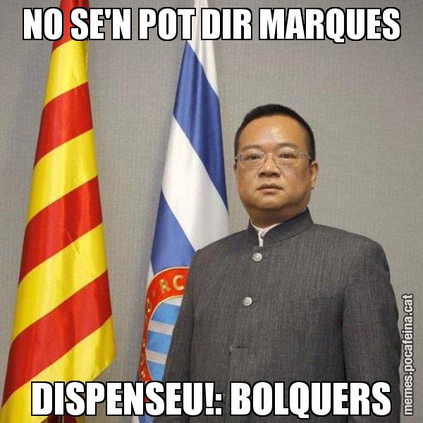 NO SE'N POT DIR MARQUES DISPENSEU!: BOLQUERS - Chen Yansheng