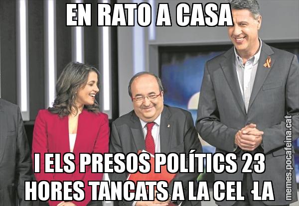 EN RATO A CASA I ELS PRESOS POLÍTICS 23 HORES TANCATS A LA CEL·LA