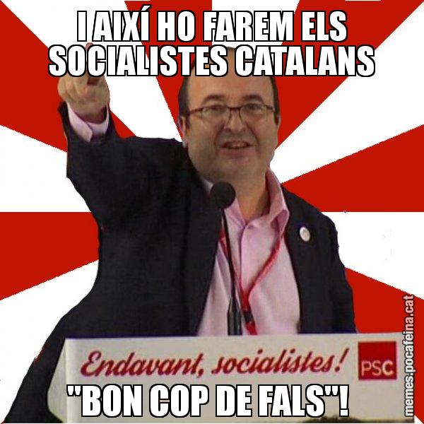 I AIXÍ HO FAREM ELS SOCIALISTES CATALANS "BON COP DE FALS"! - Miquel Iceta