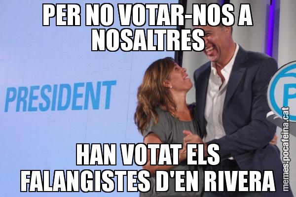 PER NO VOTAR-NOS A NOSALTRES HAN VOTAT ELS FALANGISTES D'EN RIVERA