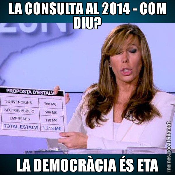 LA CONSULTA AL 2014 - COM DIU? LA DEMOCRÀCIA ÉS ETA - Alícia Paper i Suma