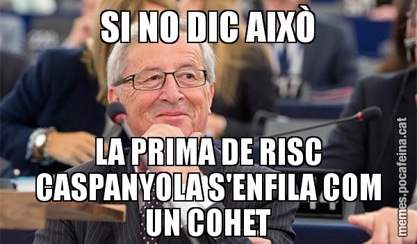 SI NO DIC AIXÒ LA PRIMA DE RISC CASPANYOLA S'ENFILA COM UN COHET