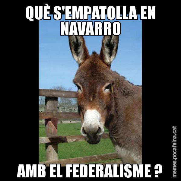 QUÈ S'EMPATOLLA EN NAVARRO AMB EL FEDERALISME ? - El burro Català