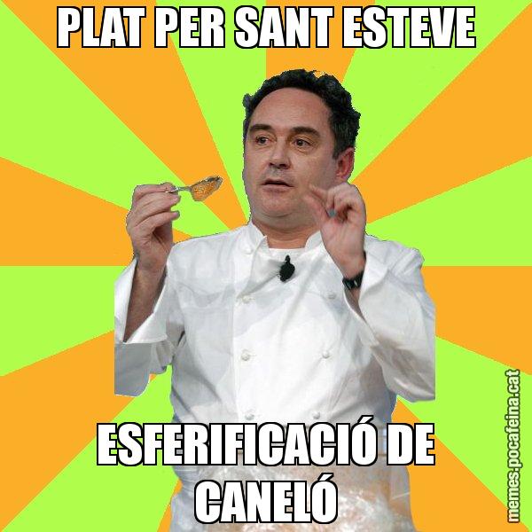 PLAT PER SANT ESTEVE ESFERIFICACIÓ DE CANELÓ - Ferran Adrià