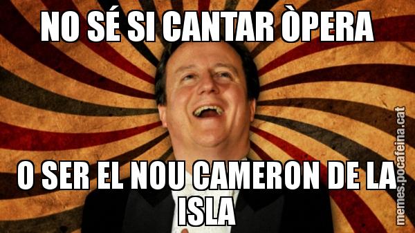 NO SÉ SI CANTAR ÒPERA O SER EL NOU CAMERON DE LA ISLA