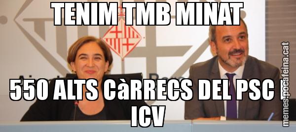TENIM TMB MINAT 550 ALTS CàRRECS DEL PSC I ICV