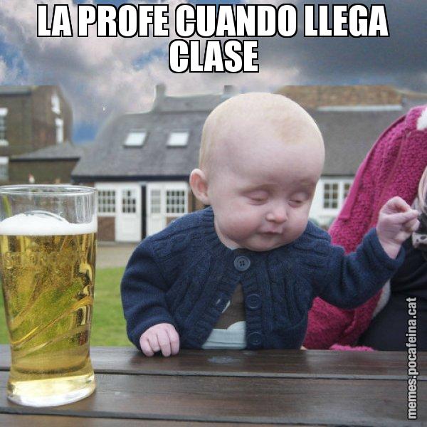 LA PROFE CUANDO LLEGA CLASE - El nen begut