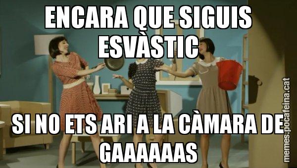 ENCARA QUE SIGUIS ESVÀSTIC SI NO ETS ARI A LA CÀMARA DE GAAAAAAS - Envàs on vas?
