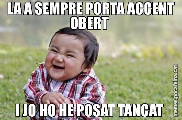 LA A SEMPRE PORTA ACCENT OBERT  I JO HO HE POSAT TANCAT - El diabòlic nen asiàtic