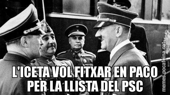 L'ICETA VOL FITXAR EN PACO PER LA LLISTA DEL PSC