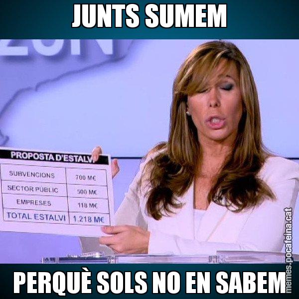 JUNTS SUMEM PERQUÈ SOLS NO EN SABEM - Alícia Paper i Suma