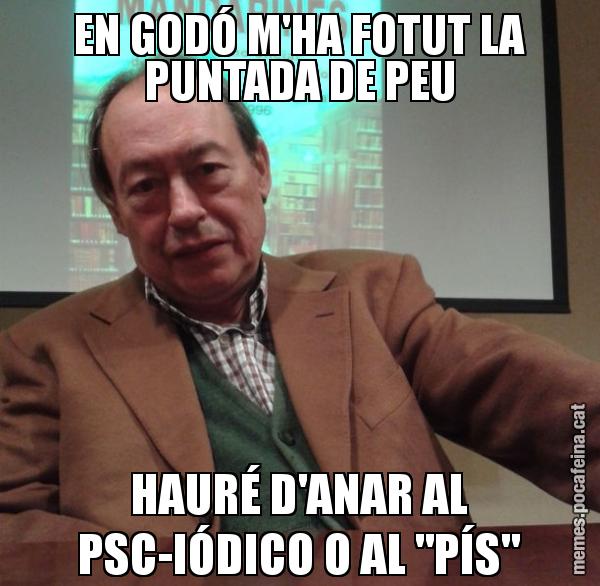 EN GODÓ M'HA FOTUT LA PUNTADA DE PEU HAURÉ D'ANAR AL PSC-IÓDICO O AL "PÍS"