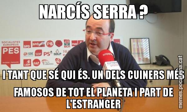 NARCÍS SERRA ? I TANT QUE SÉ QUI ÉS. UN DELS CUINERS MÉS FAMOSOS DE TOT EL PLANETA I PART DE L'ESTRANGER