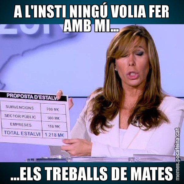 A L'INSTI NINGÚ VOLIA FER AMB MI... ...ELS TREBALLS DE MATES - Alícia Paper i Suma