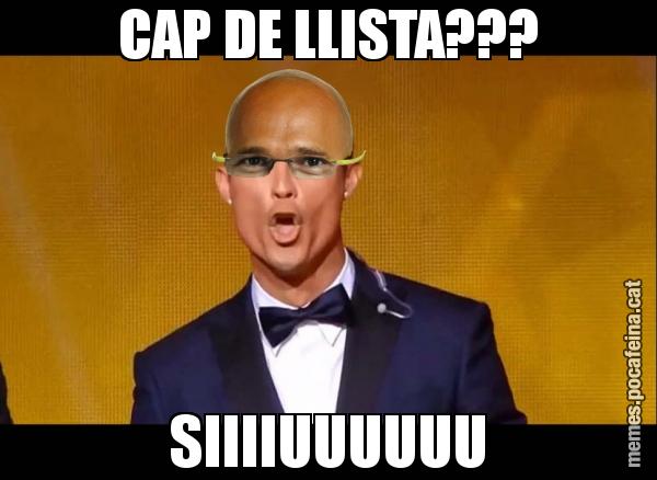 CAP DE LLISTA??? SIIIIUUUUUU