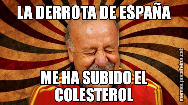 LA DERROTA DE ESPAÑA ME HA SUBIDO EL COLESTEROL