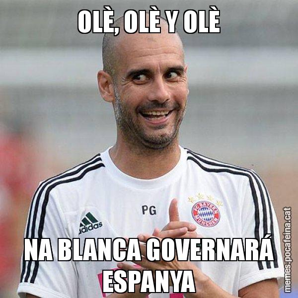 OLÈ, OLÈ Y OLÈ NA BLANCA GOVERNARÁ ESPANYA - Guardiola Boig