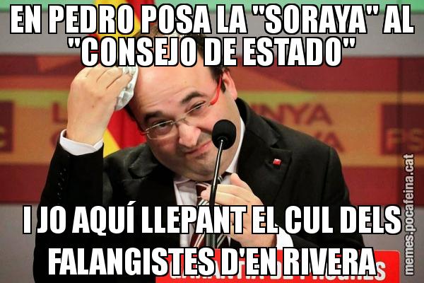 EN PEDRO POSA LA "SORAYA" AL "CONSEJO DE ESTADO" I JO AQUÍ LLEPANT EL CUL DELS FALANGISTES D'EN RIVERA