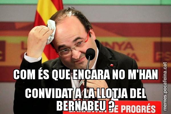 COM ÉS QUE ENCARA NO M'HAN CONVIDAT A LA LLOTJA DEL BERNABEU ?