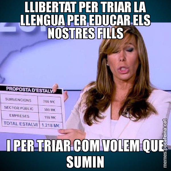 LLIBERTAT PER TRIAR LA LLENGUA PER EDUCAR ELS NOSTRES FILLS I PER TRIAR COM VOLEM QUE SUMIN - Alícia Paper i Suma