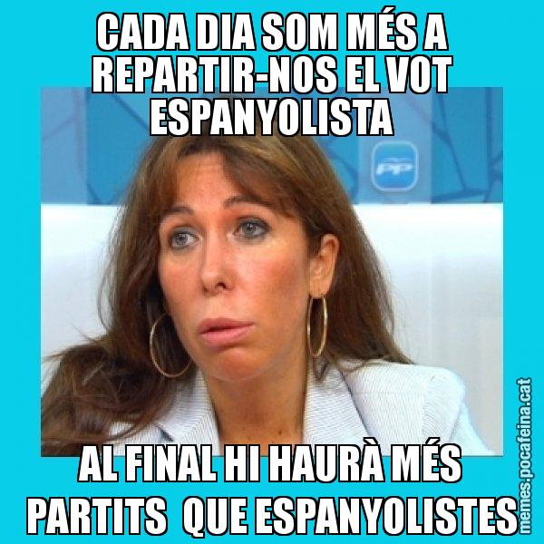 CADA DIA SOM MÉS A REPARTIR-NOS EL VOT ESPANYOLISTA AL FINAL HI HAURÀ MÉS PARTITS QUE ESPANYOLISTES - Alícia Sánchez Camacho