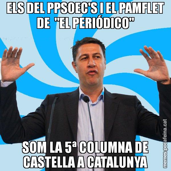 ELS DEL PPSOEC'S I EL PAMFLET DE  "EL PERIÓDICO" SOM LA 5ª COLUMNA DE CASTELLA A CATALUNYA - Xavier García Albiol - 27S