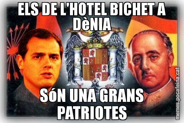 ELS DE L'HOTEL BICHET A DèNIA SóN UNA GRANS PATRIOTES
