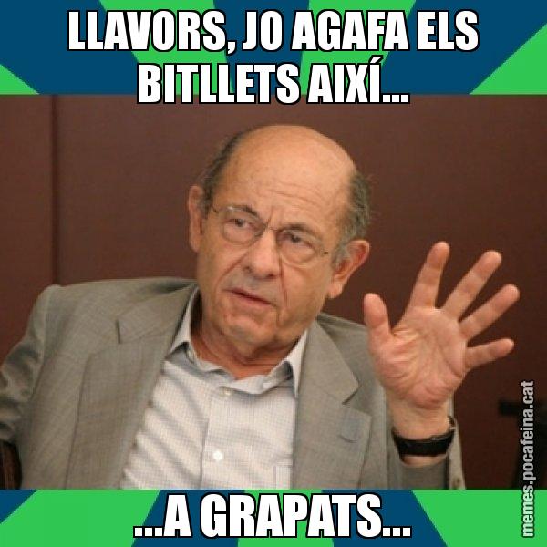 LLAVORS, JO AGAFA ELS BITLLETS AIXÍ... ...A GRAPATS... - Fèlix Millet