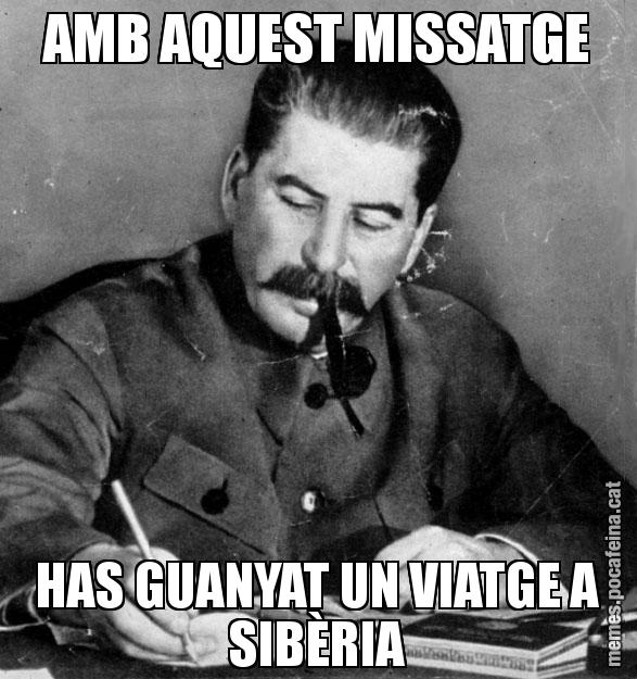 AMB AQUEST MISSATGE HAS GUANYAT UN VIATGE A SIBÈRIA