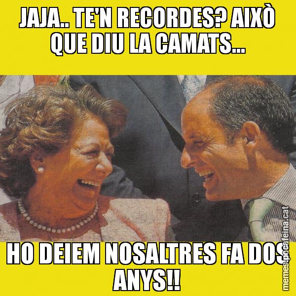 JAJA.. TE'N RECORDES? AIXÒ QUE DIU LA CAMATS... HO DEIEM NOSALTRES FA DOS ANYS!!