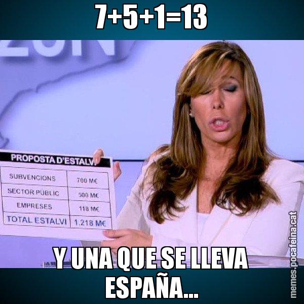 7+5+1=13 Y UNA QUE SE LLEVA ESPAÑA... - Alícia Paper i Suma