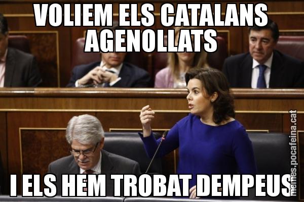 VOLIEM ELS CATALANS AGENOLLATS I ELS HEM TROBAT DEMPEUS