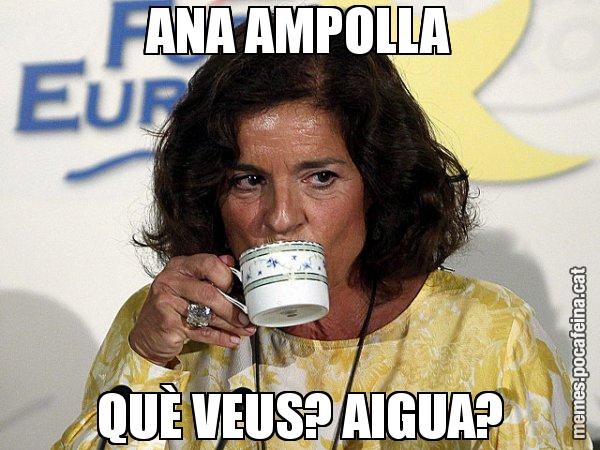 ANA AMPOLLA QUÈ VEUS? AIGUA? - Ana Botella relaxing cup
