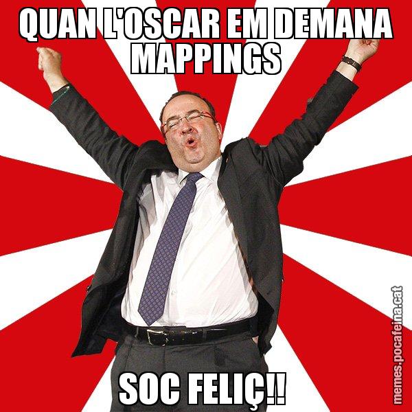QUAN L'OSCAR EM DEMANA MAPPINGS SOC FELIÇ!! - Miquel Iceta - 27S