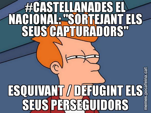 #CASTELLANADES EL NACIONAL: "SORTEJANT ELS SEUS CAPTURADORS" ESQUIVANT / DEFUGINT ELS SEUS PERSEGUIDORS - Futurama Fry