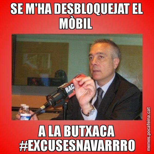 SE M'HA DESBLOQUEJAT EL MÒBIL  A LA BUTXACA #EXCUSESNAVARRRO - Pere Navarro Titoleta