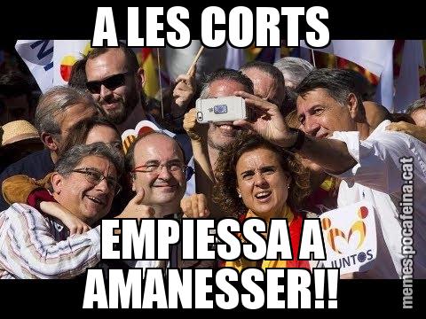 A LES CORTS EMPIESSA A AMANESSER!!