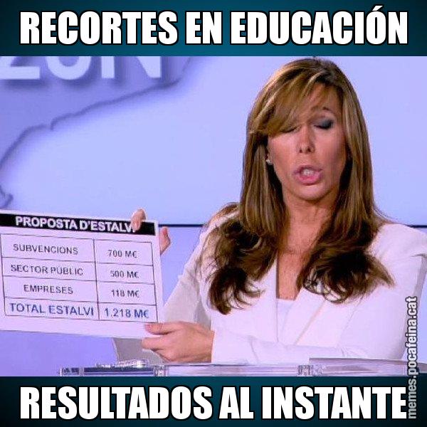 RECORTES EN EDUCACIÓN RESULTADOS AL INSTANTE - Alícia Paper i Suma
