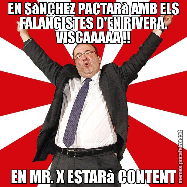 EN SàNCHEZ PACTARà AMB ELS FALANGISTES D'EN RIVERA. VISCAAAAA !! EN MR. X ESTARà CONTENT - Miquel Iceta - 27S